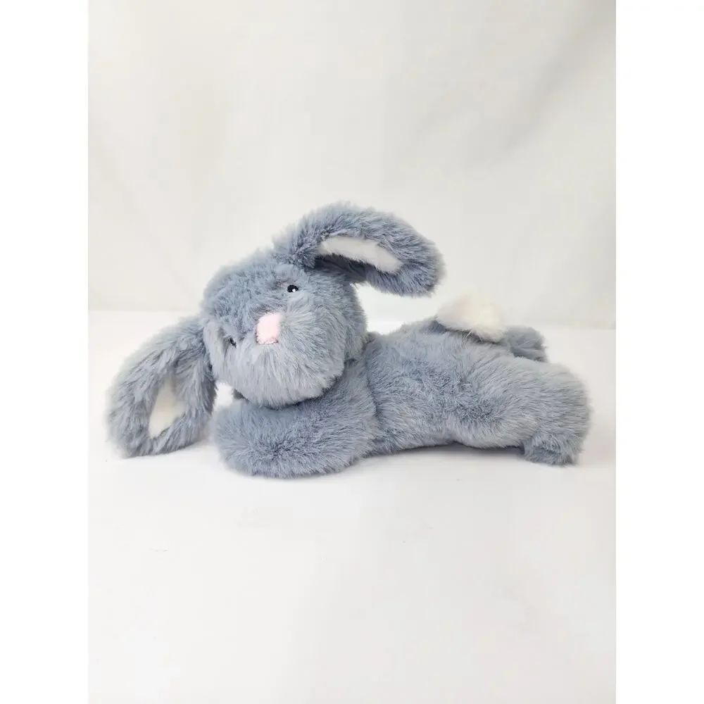 Little Miracles Costco Gray Bunny Rabbit Plush Stuffed Stitched Eye Baby Infant
